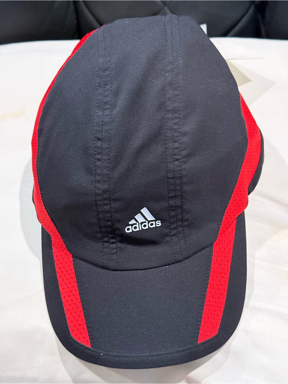 adidas Manchester United Black and Red Athletic Running Cap osfm